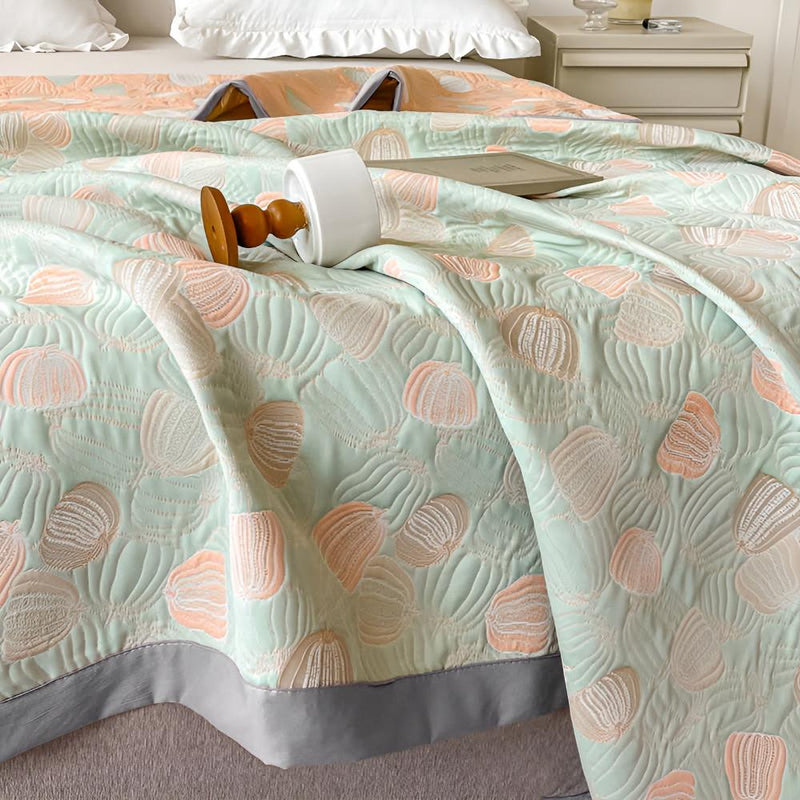 Rural Pumpkin Summer Coverlet