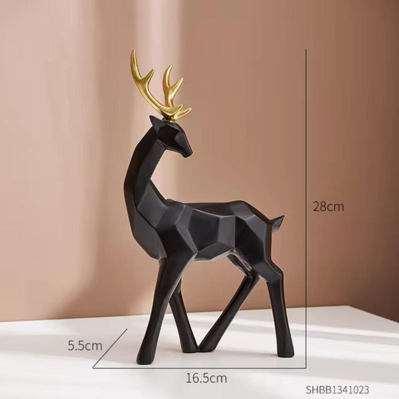 Creative Geometric Deer Figurine