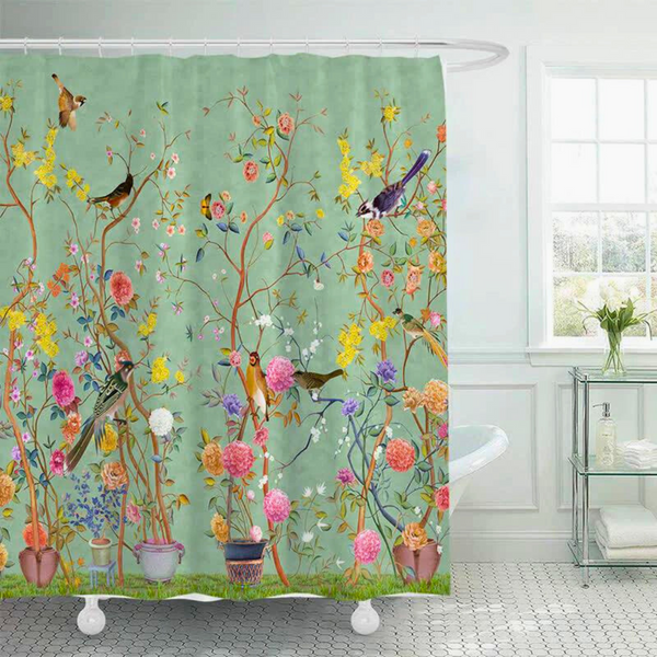 Rural Waterproof Decorative Shower Curtain