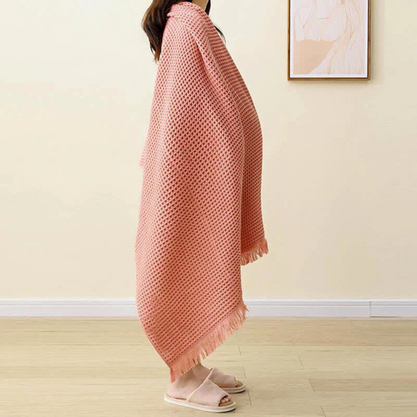 Pure Cotton Waffle Shawl Bath Towel