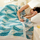 Lush Leaf Bamboo Fibre Breathable Blanket