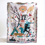 Desert Bloom Tapestry Picnic Blanket & Throw