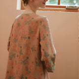 Retro Style Long Sleeve Nightgown