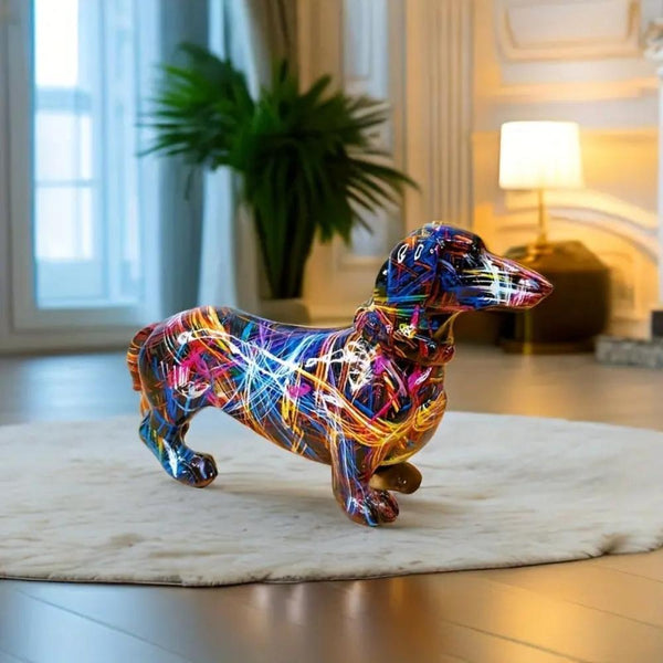 Artistic Bulldog Dachshund Figurine