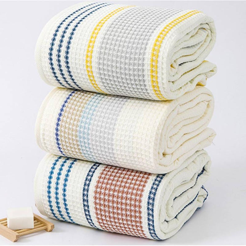 Colourblock Striped Cotton Bath Towel