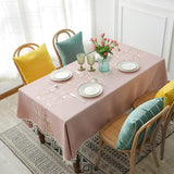 Blossom Weave Elegance Tablecloth