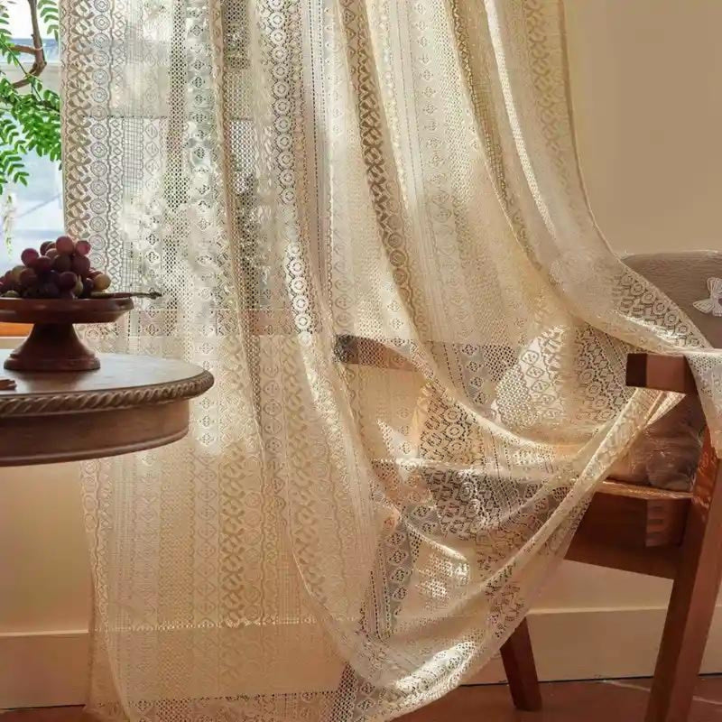 Lux Minimalist Crochet Curtain