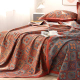 Blossom Embroidery Cotton Reversible Coverlet