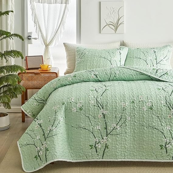 Tranquil Tree Coverlet - 2pcs Set