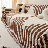 Modern Monochrome Fern Sofa Cover