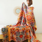 Sunrise Boho Reversible Blanket