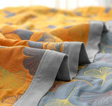 Ginkgo Leaf Throw Blanket