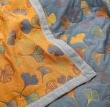 Ginkgo Leaf Throw Blanket